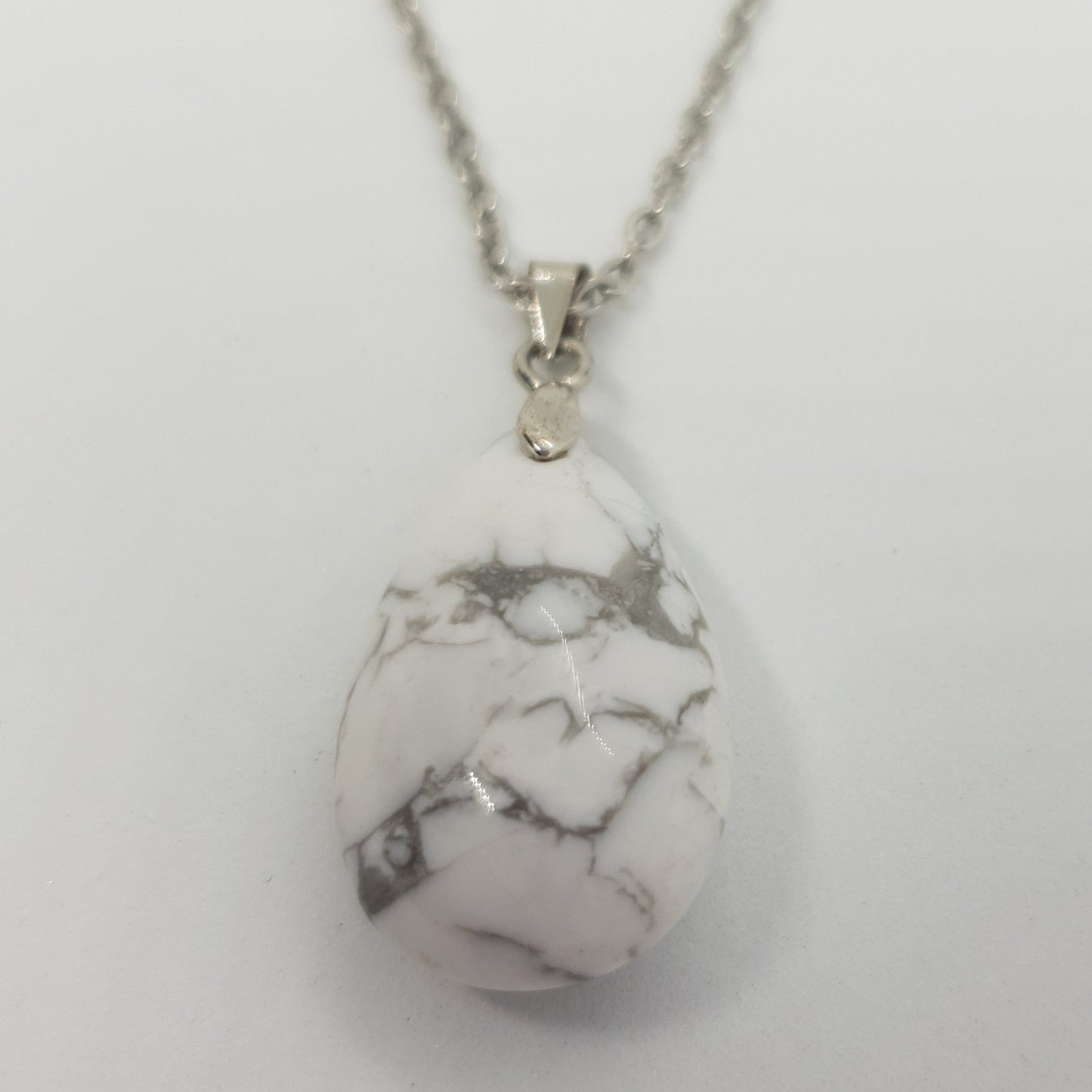 Natural Stone Water Drop Necklace