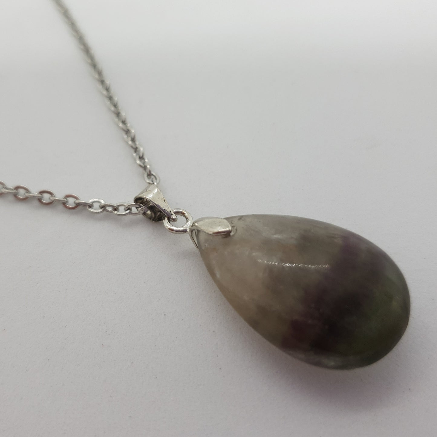 Natural Stone Water Drop Necklace