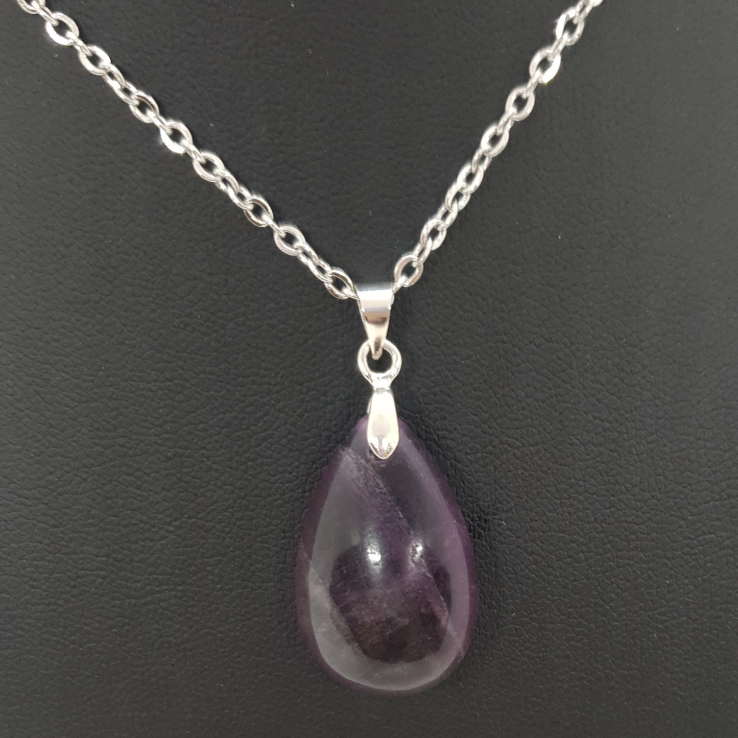 Natural Stone Water Drop Necklace