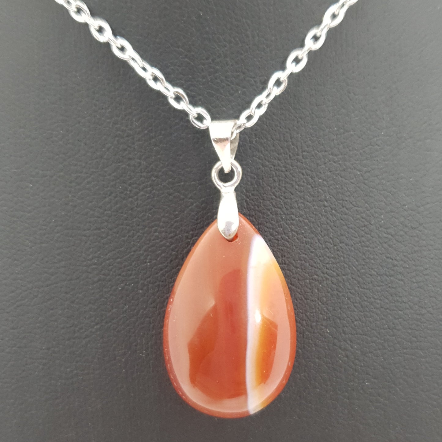 Natural Stone Water Drop Necklace