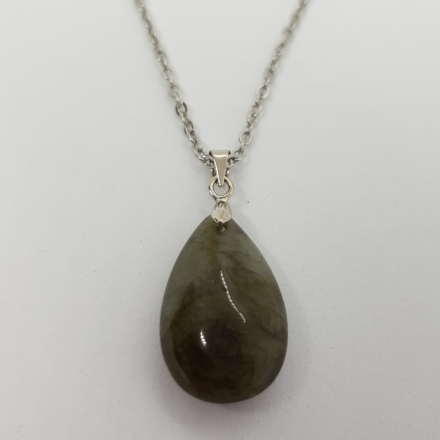 Natural Stone Water Drop Necklace