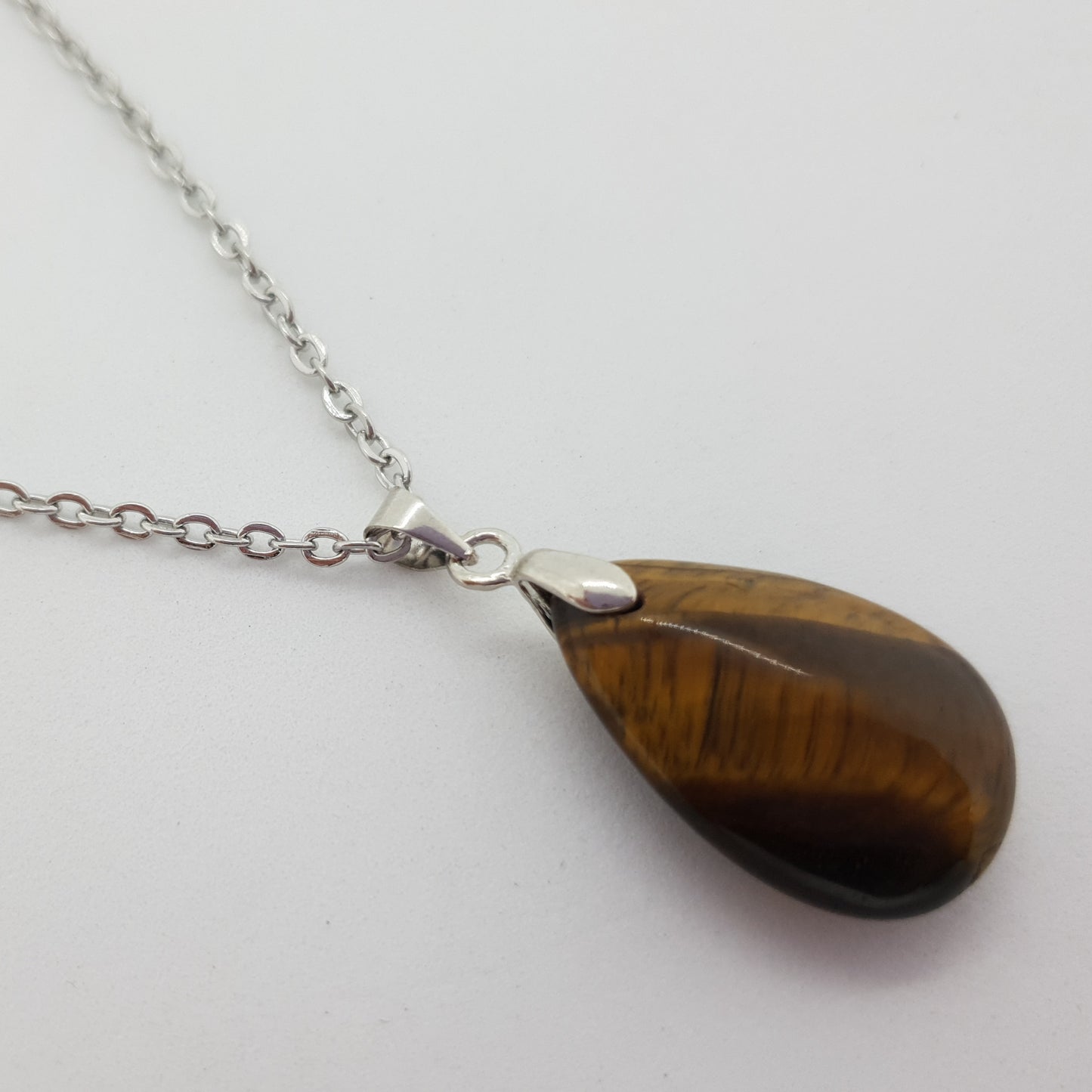 Natural Stone Water Drop Necklace