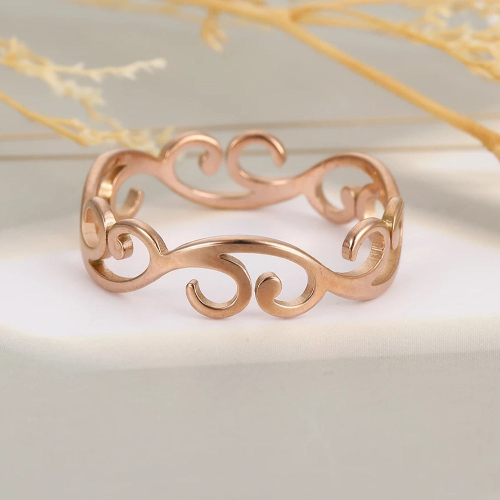 Vintage Filigree Flower Ring