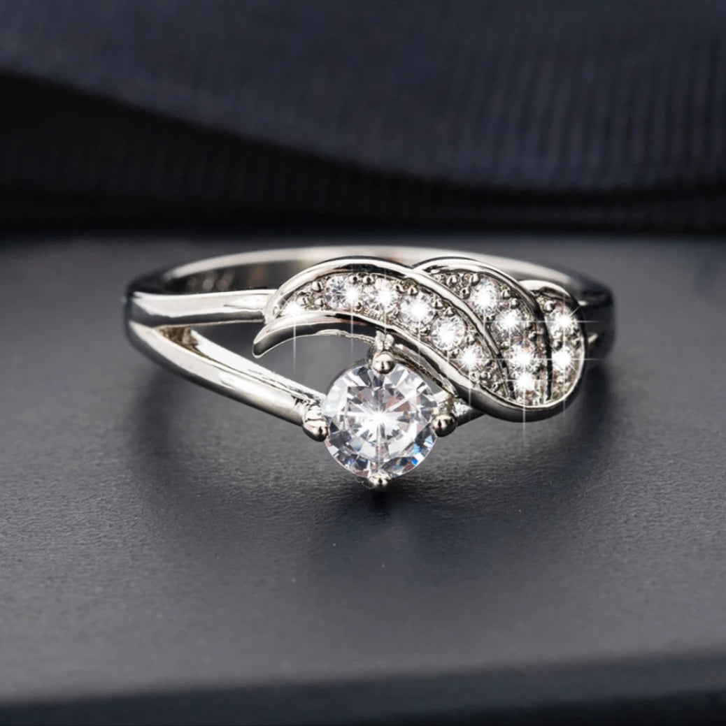 Angel Wing Cubic Zirconia Ring