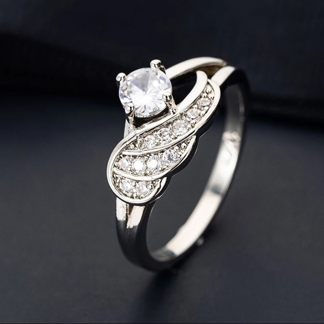 Angel Wing Cubic Zirconia Ring