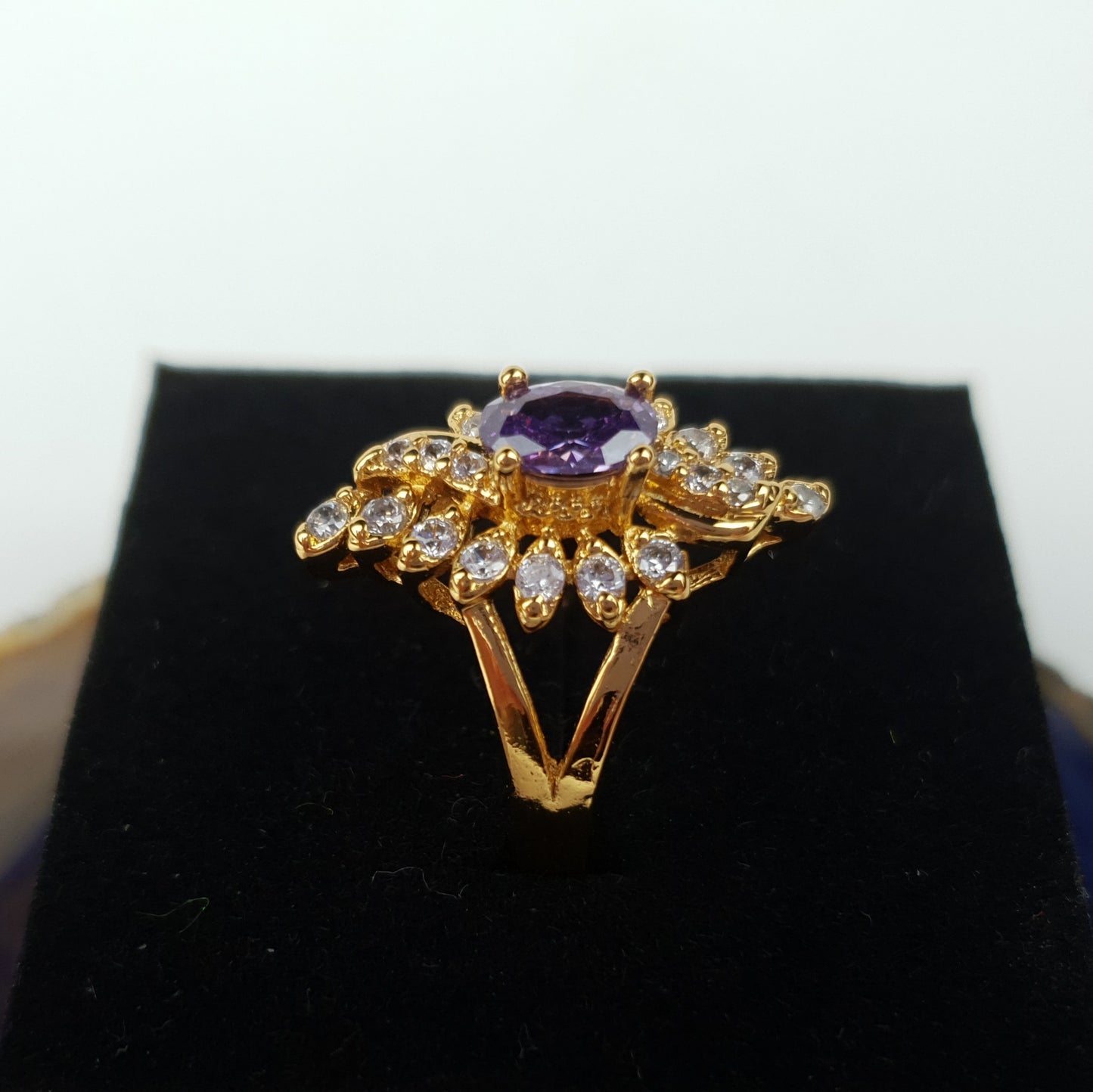 18K Gold Romantic Cubic Zirconia Ring